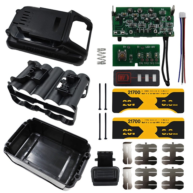 DeWalt DCB200 20V 8Ah Plastic Battery Replacement Housing Case DIY Repair Kit