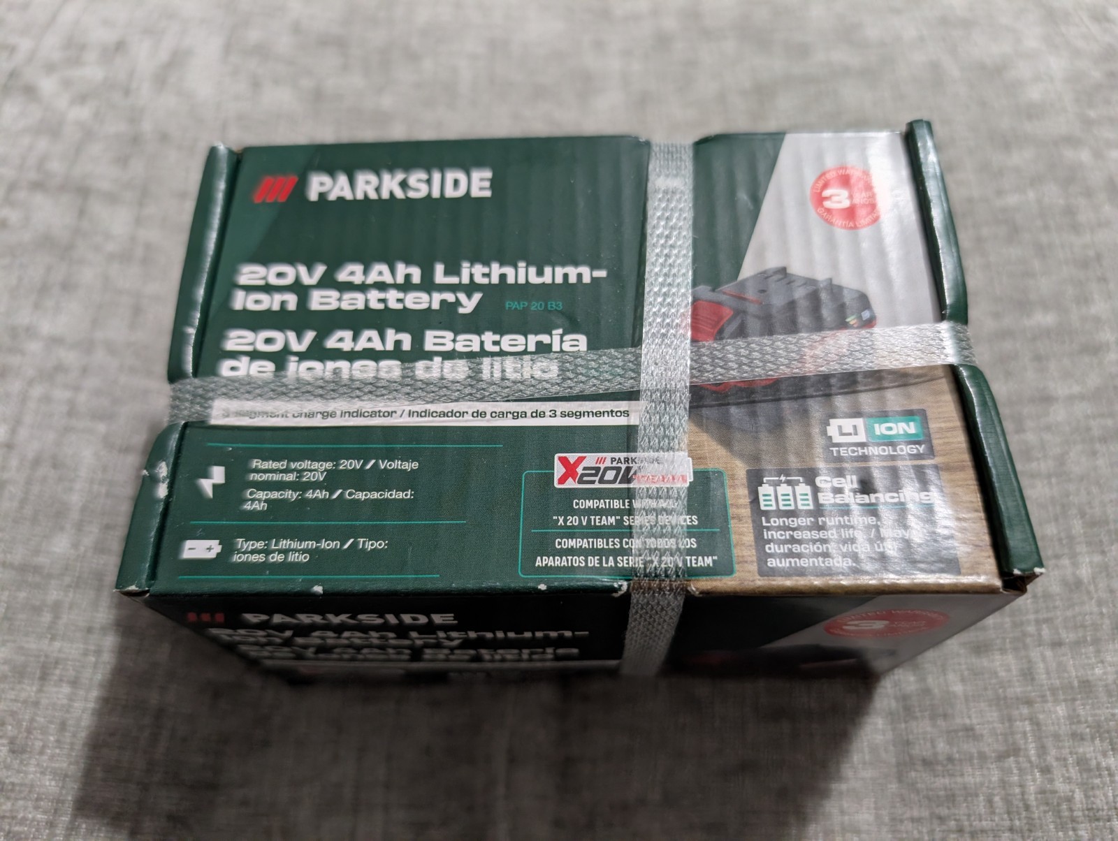 Parkside 20V 4 Ah Rechargeable Battery PAP 20 B3 *BRAND NEW SEALED* 🔋