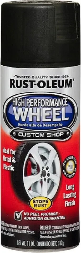 Wheel Coating Spray Paint Car Trucks Metallic Matt Black Rims Stop Rust Durable