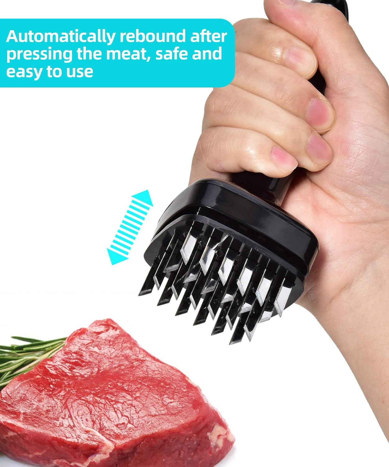 Meat Tenderizer Needle Meat Hammer Mallet Tool Pounder For Tenderizing and