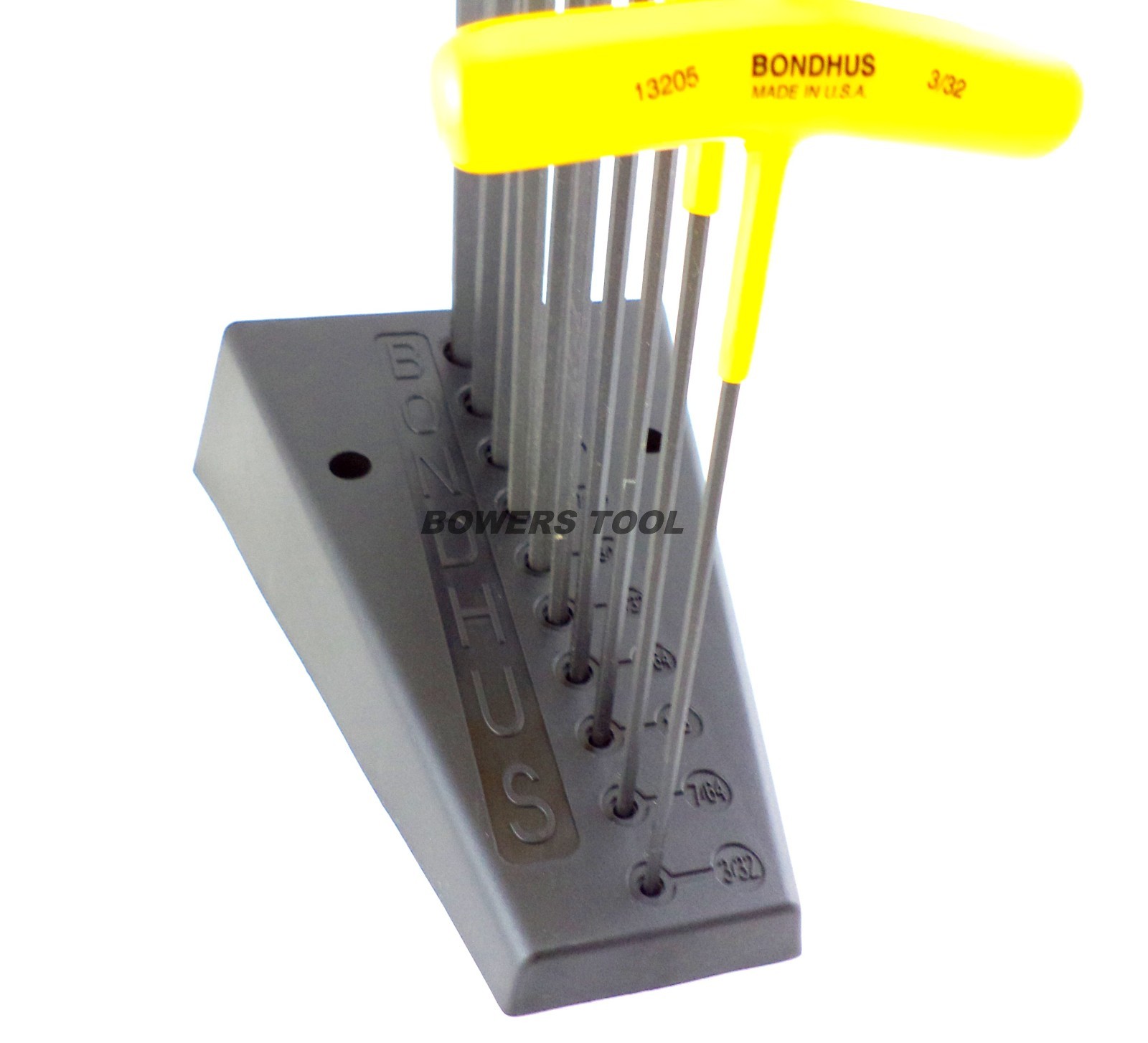 Bondhus T Handle Ball End Hex Wrench Set SAE Standard Inch MADE IN USA 13190