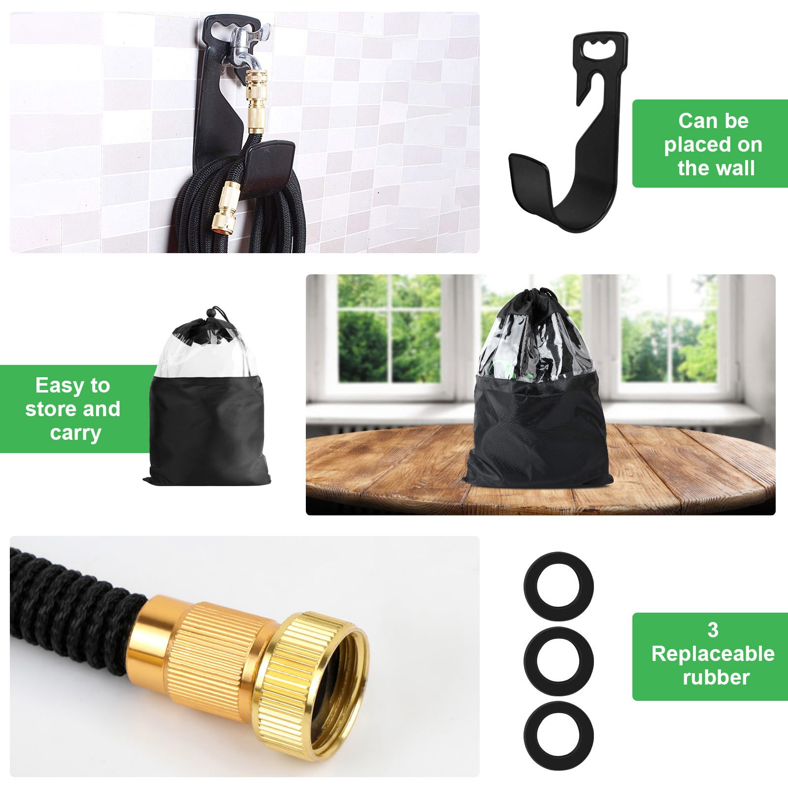 Outdoor Expandable Flexible Garden Water Hose Magic Pipe 50/75/100/150ft