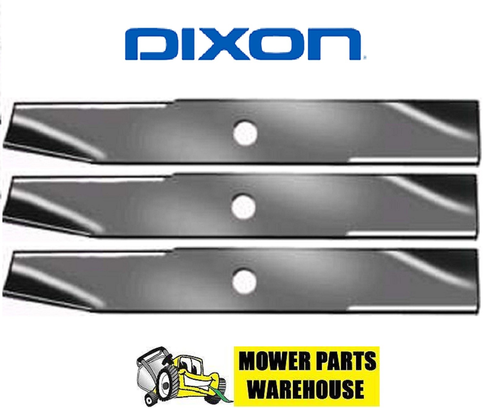 3 DIXON MOWER BLADES 50″ CUT 9443 13949 539119864 539129748
