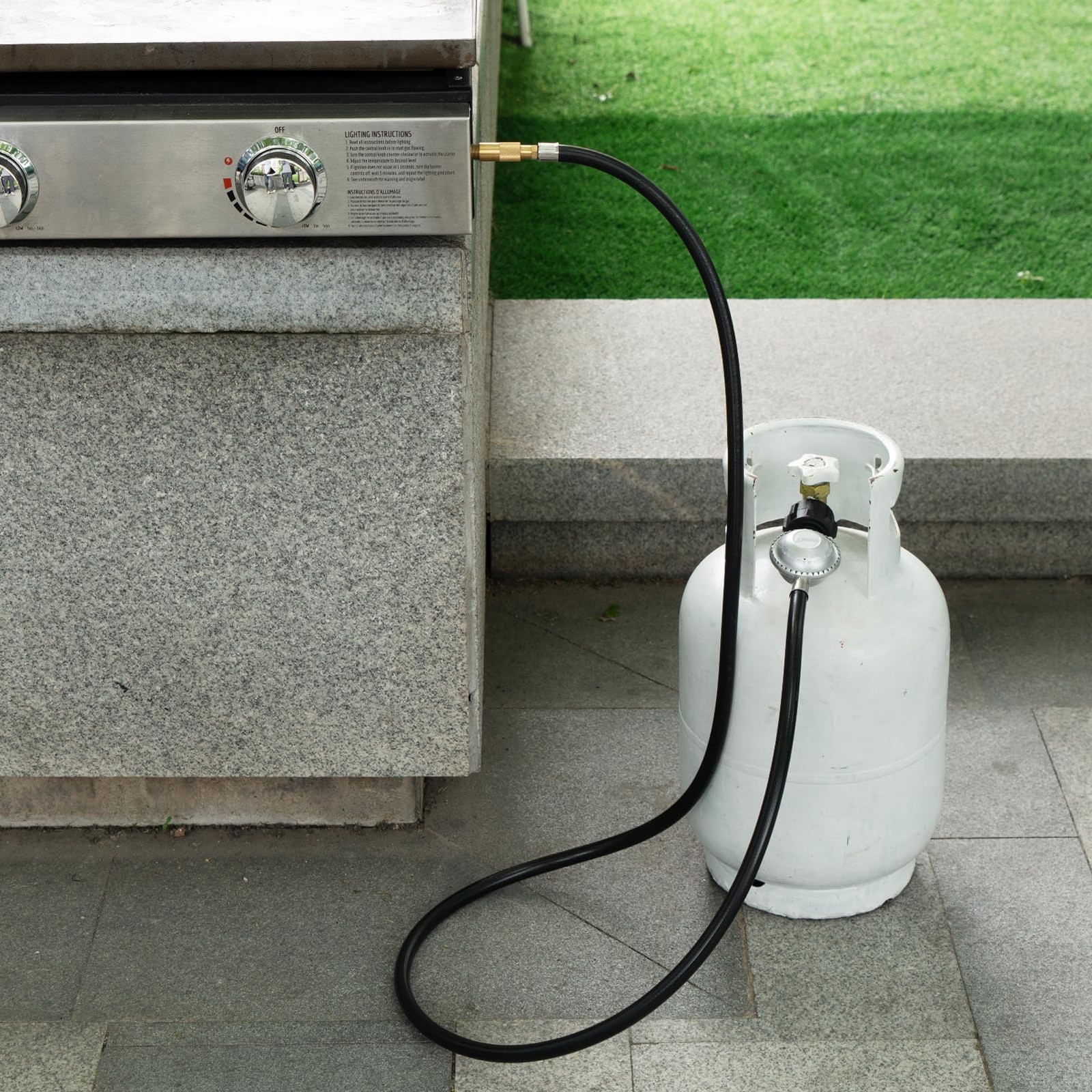 6FT Propane Regulator Hose with Adapter for Blackstone 17″ and 22″ Griddle
