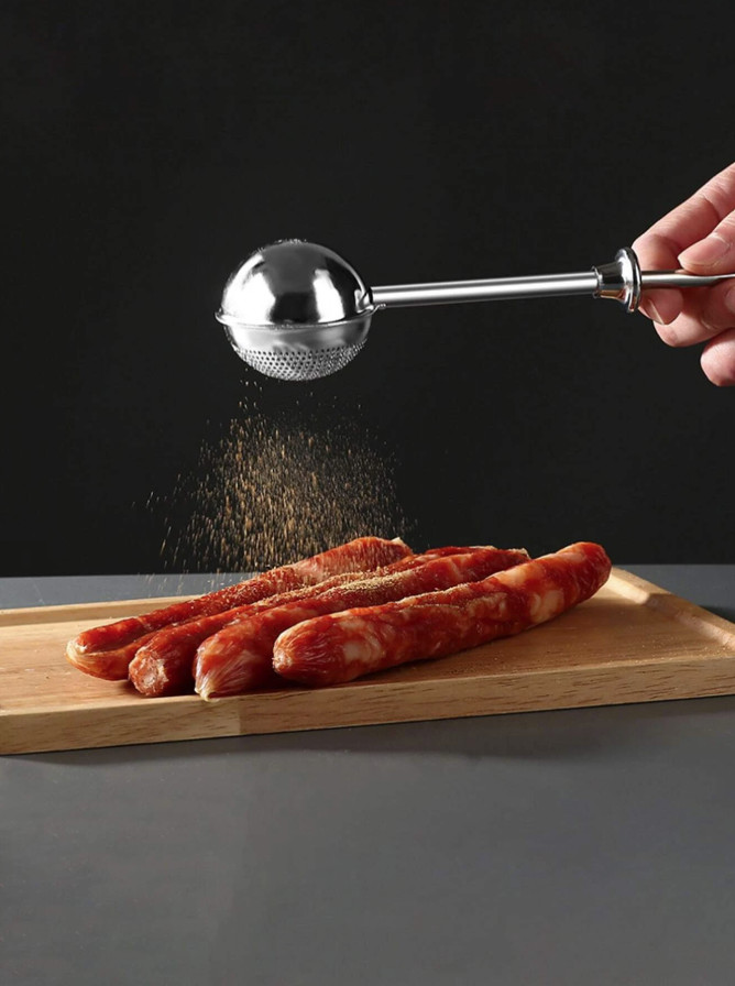 1pc Stainless Steel Flour Duster – Easy One-Handed Baking Tool – NEW