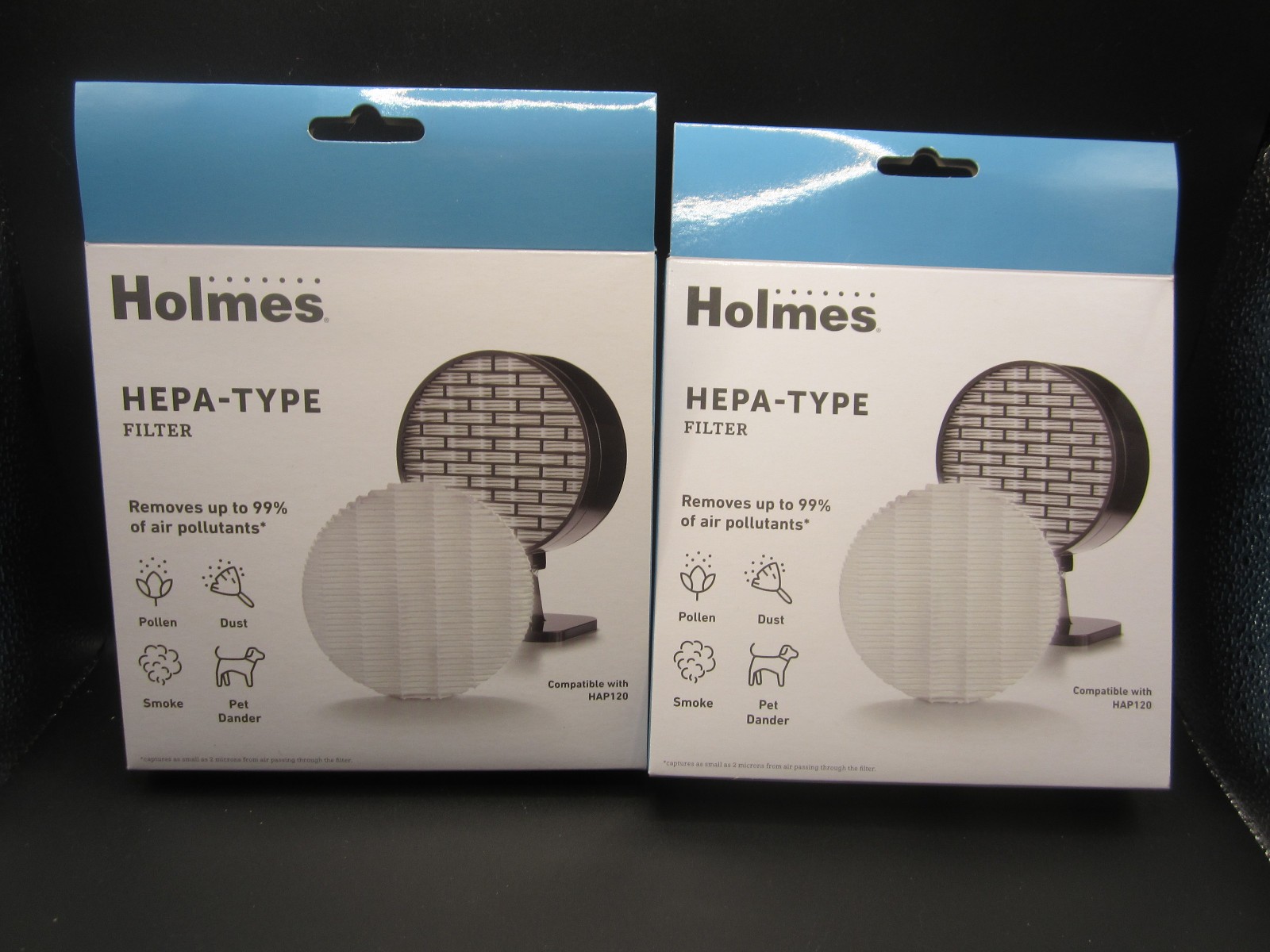 Holmes HEPA-Type Replacement P Filter 2 Packs (4 Filters) HAP120 Air Purifier