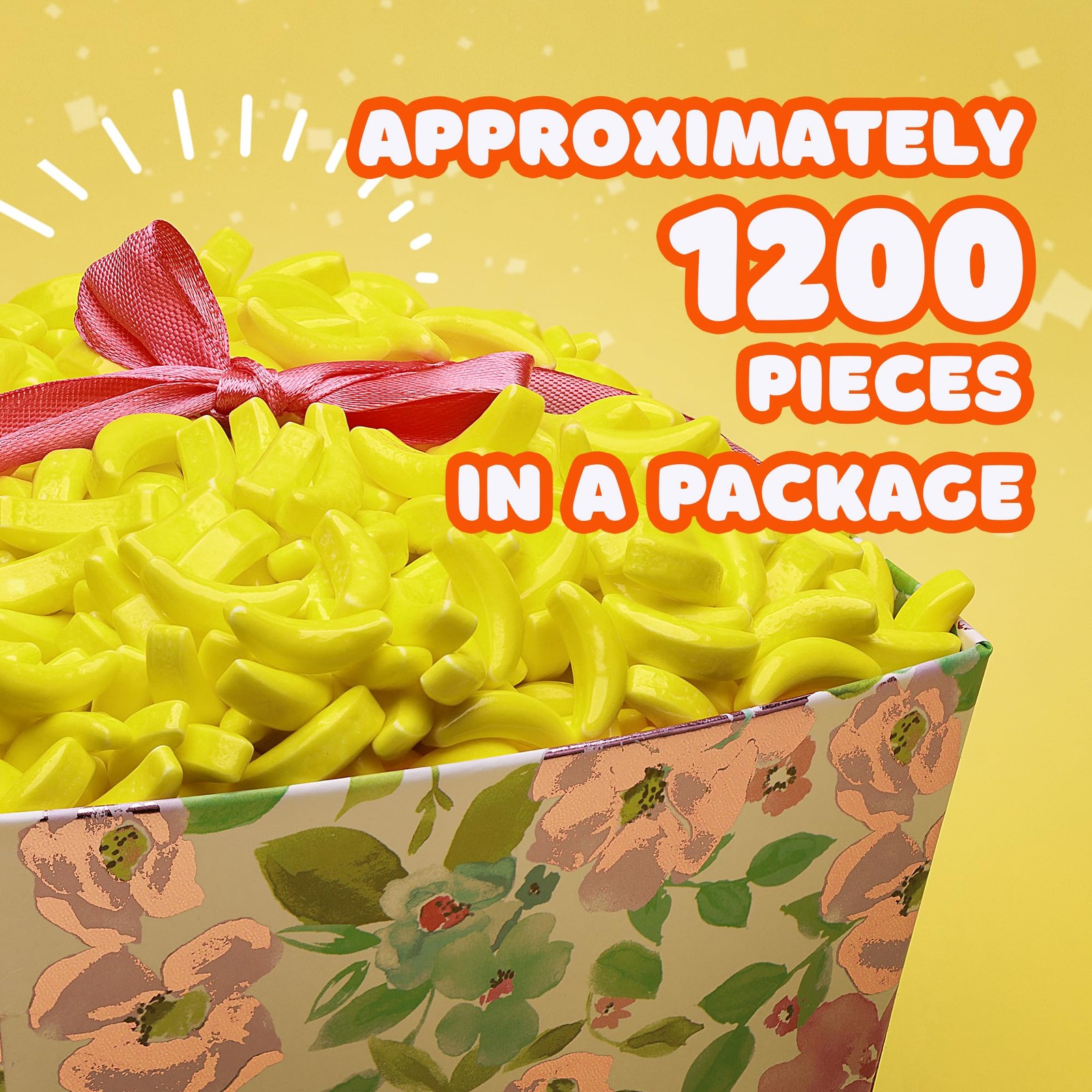 Bananas Runts Candy – about 1200 psc 1.7 LB Hard Candy Bulk Gumball Machine R…