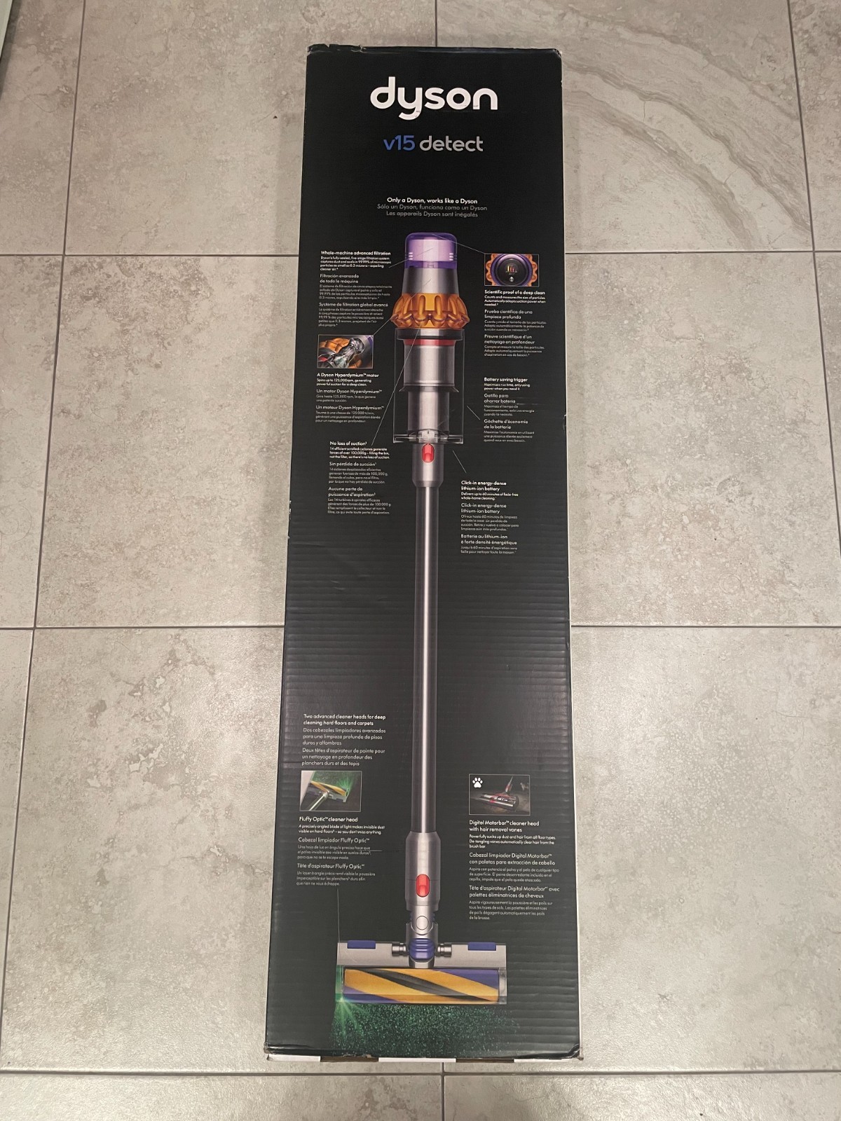 Dyson V15 Detect Total Clean Extra Cordless Deep Clean Stick Vacuum Cleaner NEW