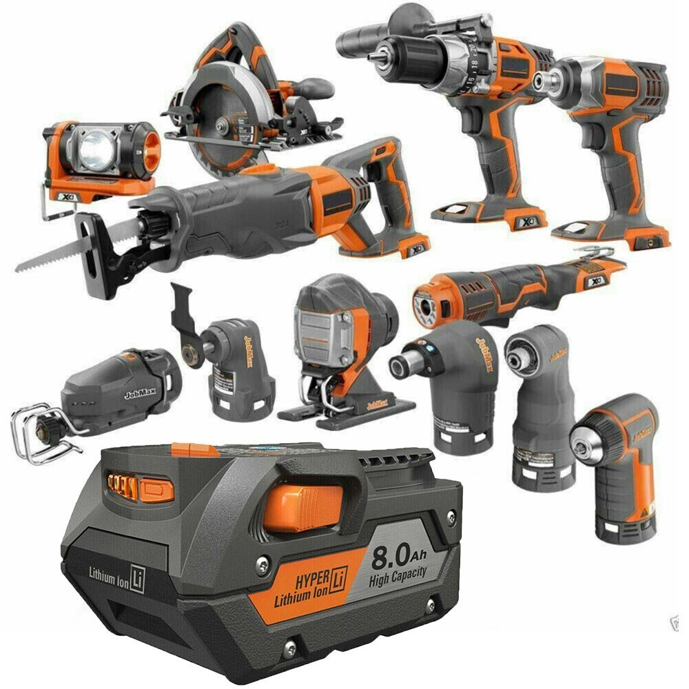 1-6PACK For Ridgid 18V R840085 8.0Ah Lithium-ion Battery Rigid 18Volt R840087