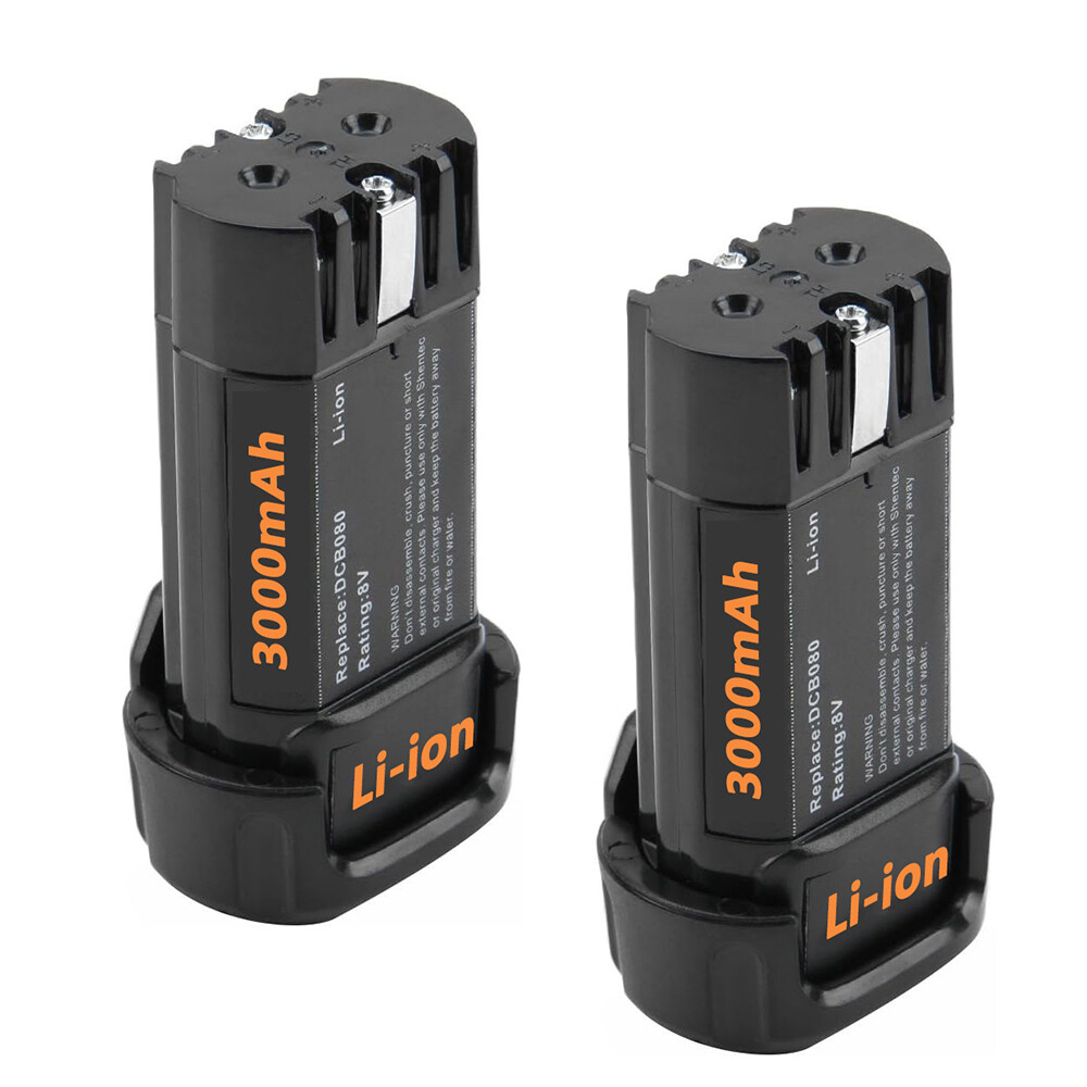8V 3.0Ah Lithium Ion Battery For Dewalt DCB080 DCF680N1 DW4390 DCF680N2 DCF680G2