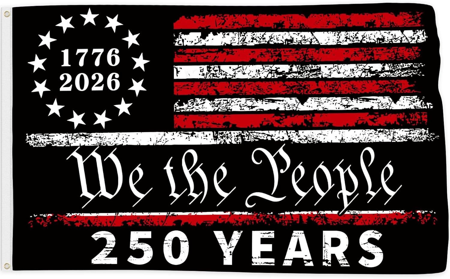 250 Years America Flag, 3X5 Ft, USA 250Th Anniversary Patriotic Design,1776-2026