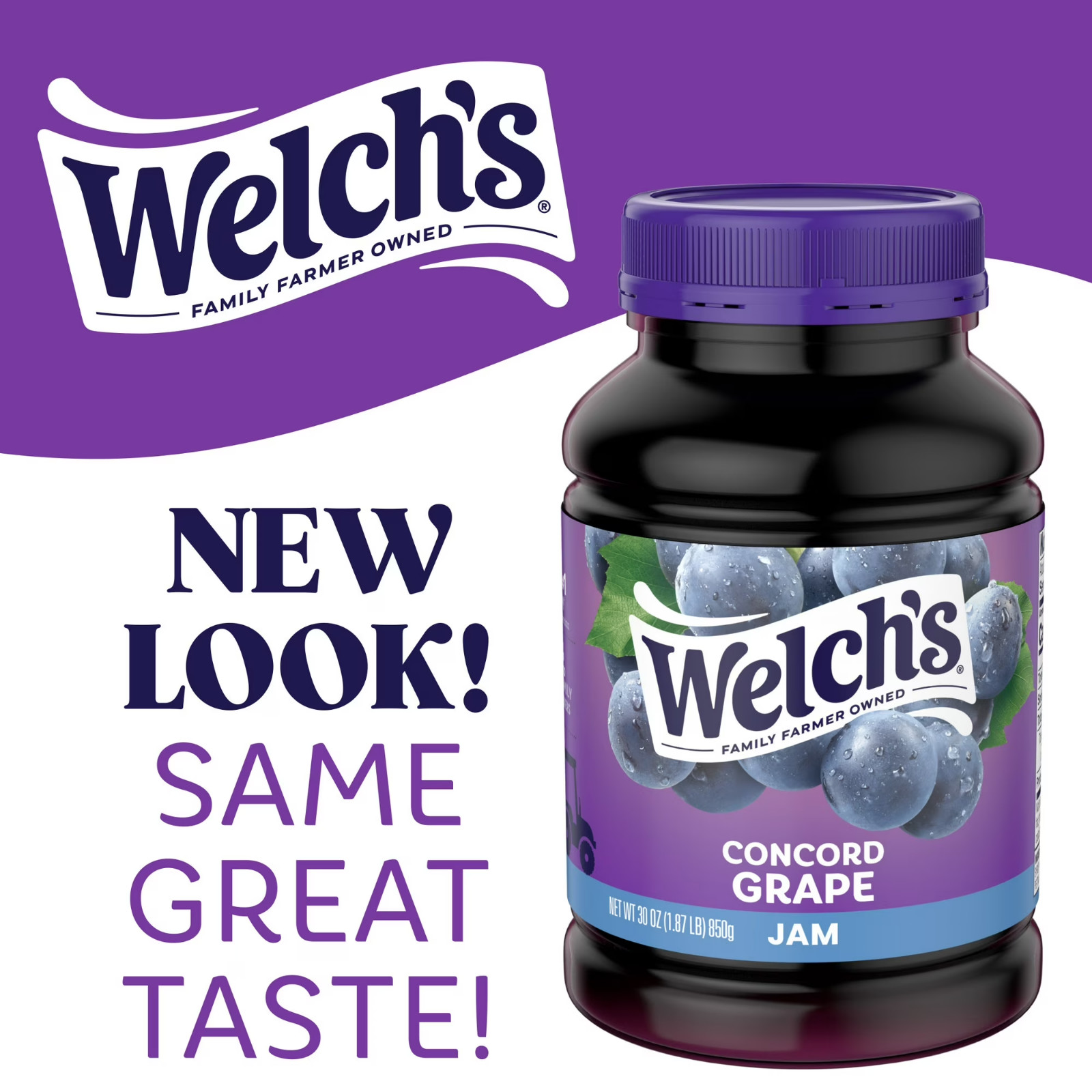 (2 pack) Welch’s Concord Grape Jam, 30 oz Jar…