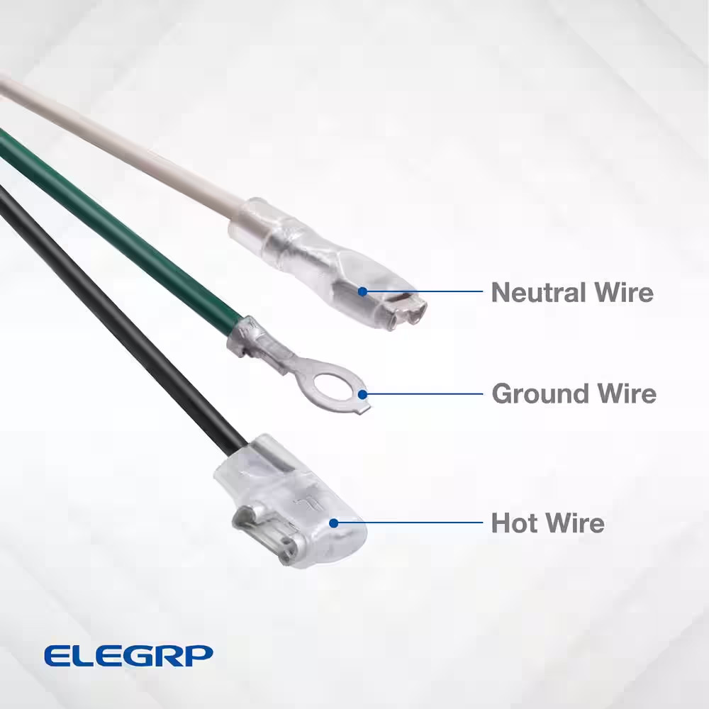 7.5Ft. 120V 15Amp 1800W LCDI Power Cord Plug for Air Conditioner,Leakage Current
