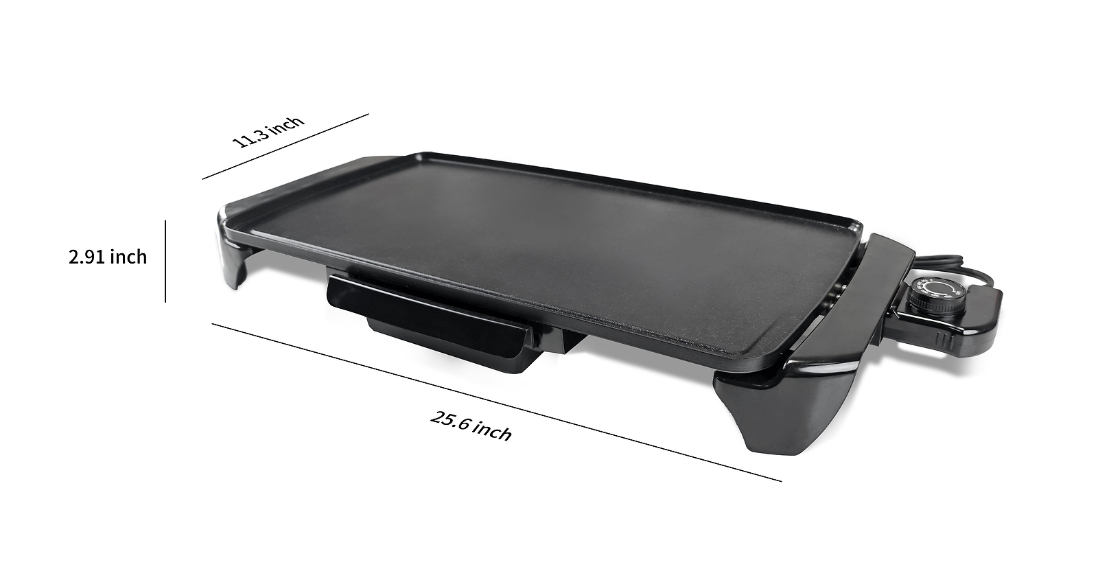 10.5×20″ Electric Griddle,Temperature Control, Dishwasher Safe Parts 1500 W
