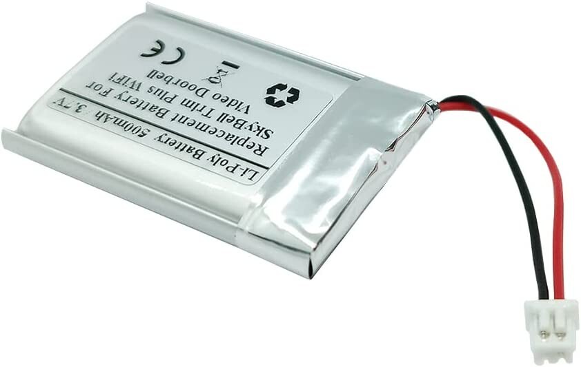 3.7V 500mAh Replacement Battery For SkyBell Trim Plus WiFi Video Doorbell