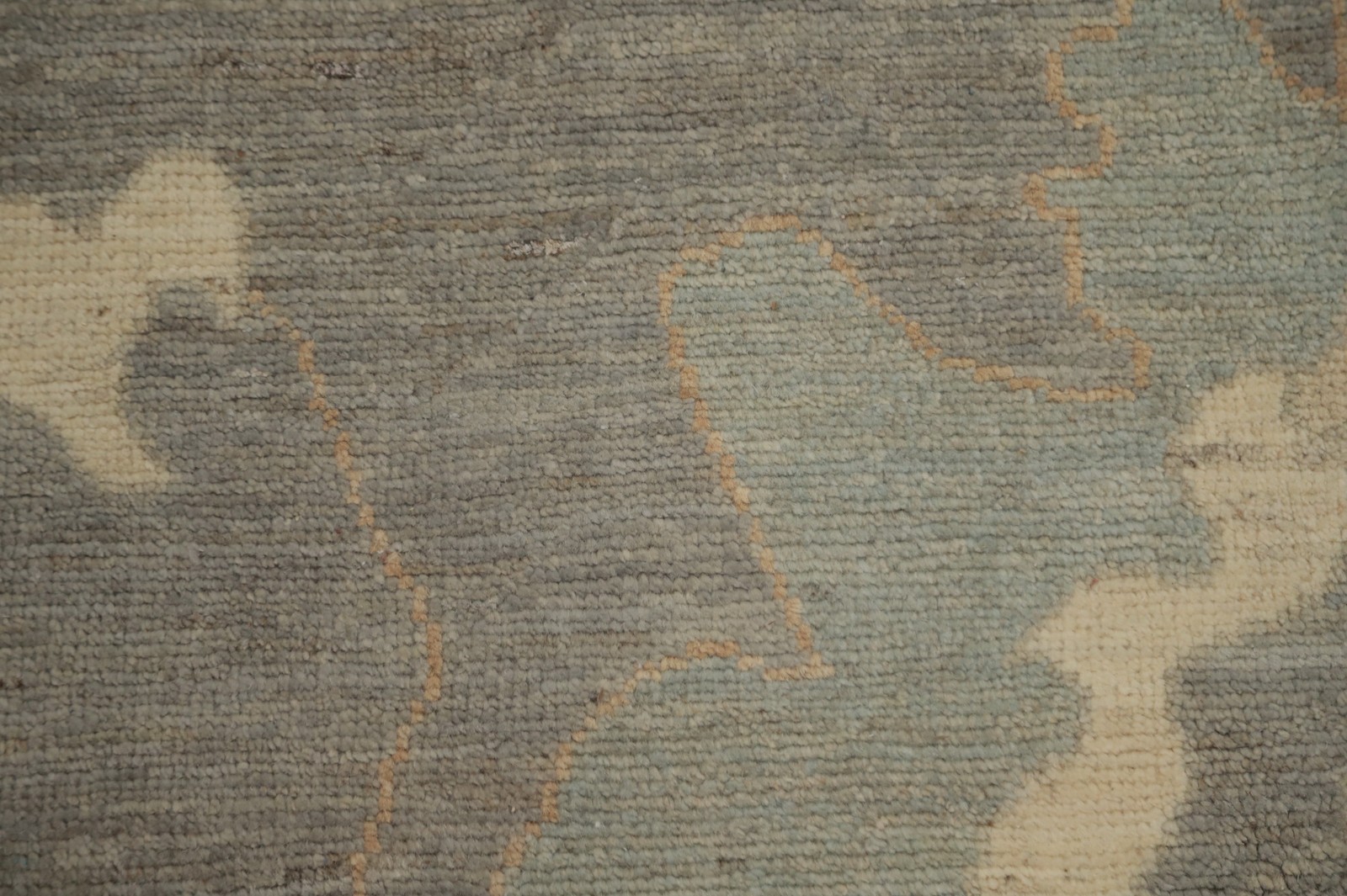 Gray Oushak Turkish Area Rug 8×10 Hand-knotted Wool Oriental Carpet for Any Room