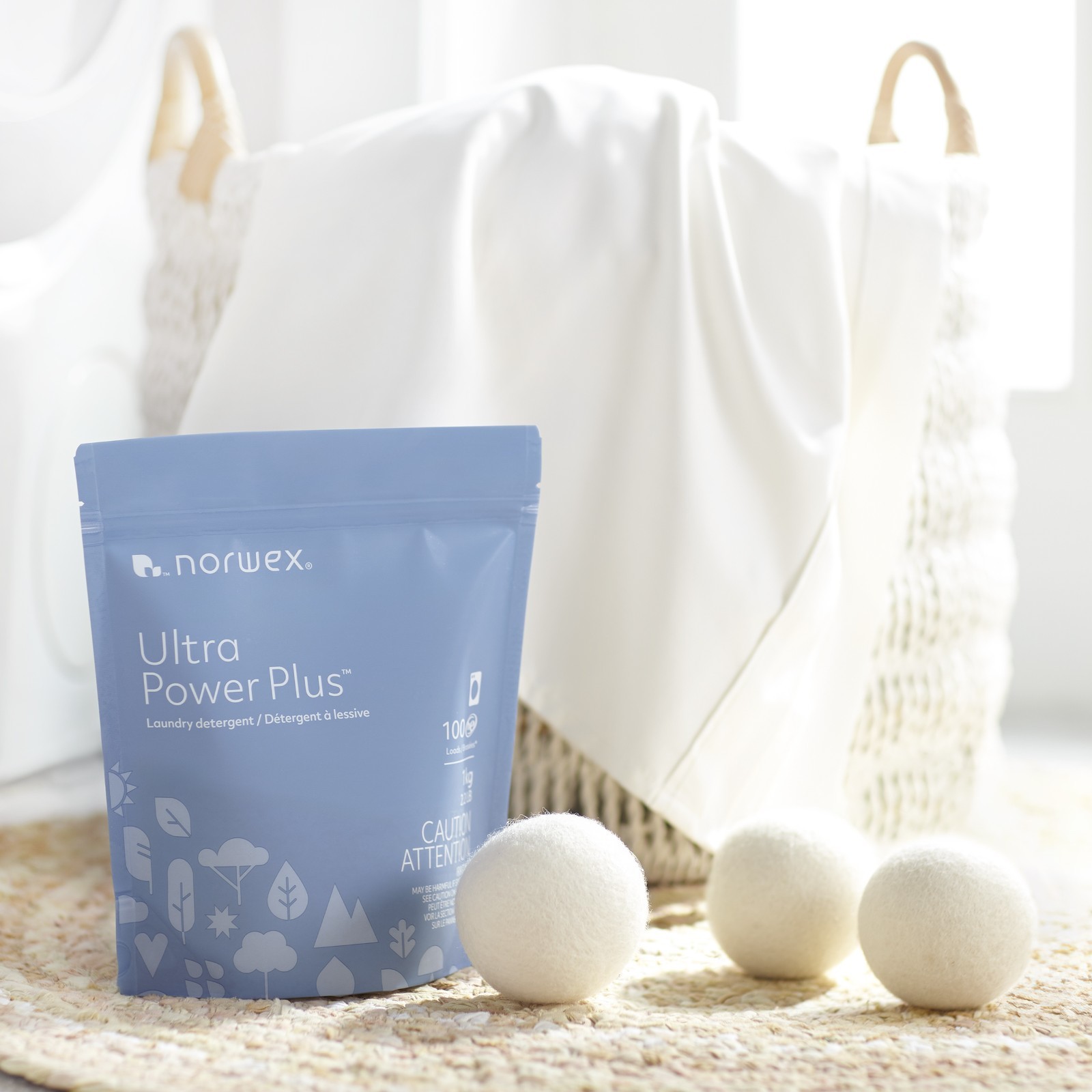 Norwex Ultra Power Plus Laundry Detergent, Pack of 3 – 2.2lb/ea Free Shipping