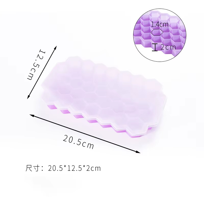 148-Cube Silicone Ice Tray Large-Capacity Reusable Ice Maker Mold with Lid
