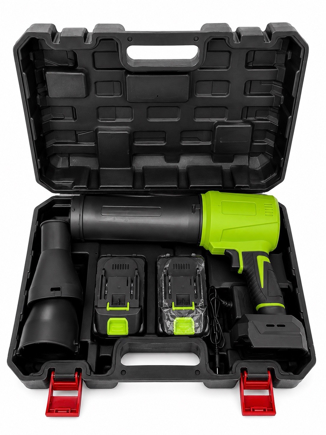 Cordless Leaf Blower,2Battery And 1 charger And Case!Green Color