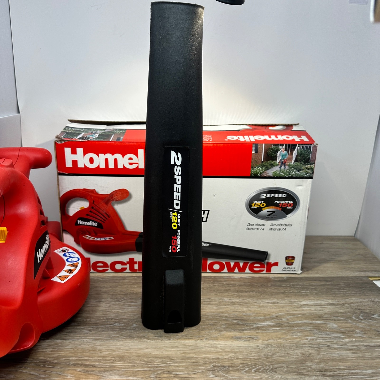 Homelite 2-Speed Electric Leaf Blower 150mph – UT42100A – Excellent Condition