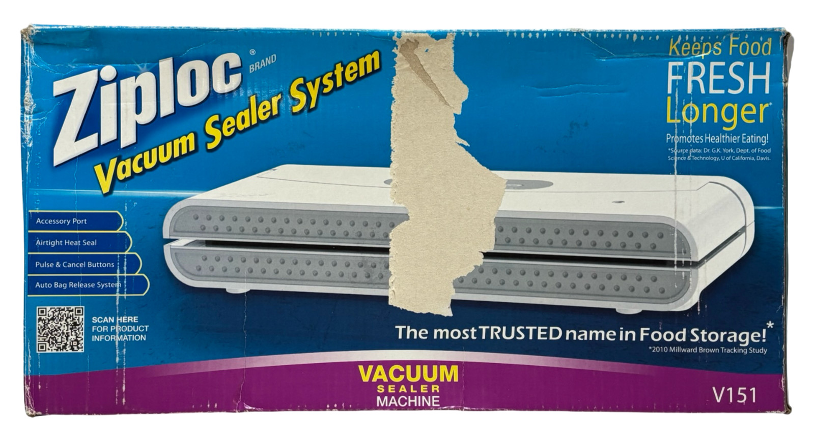 Ziploc V151 Vacuum Sealer System V200 Series Food Storage w/ NIB FAST SHIPPING