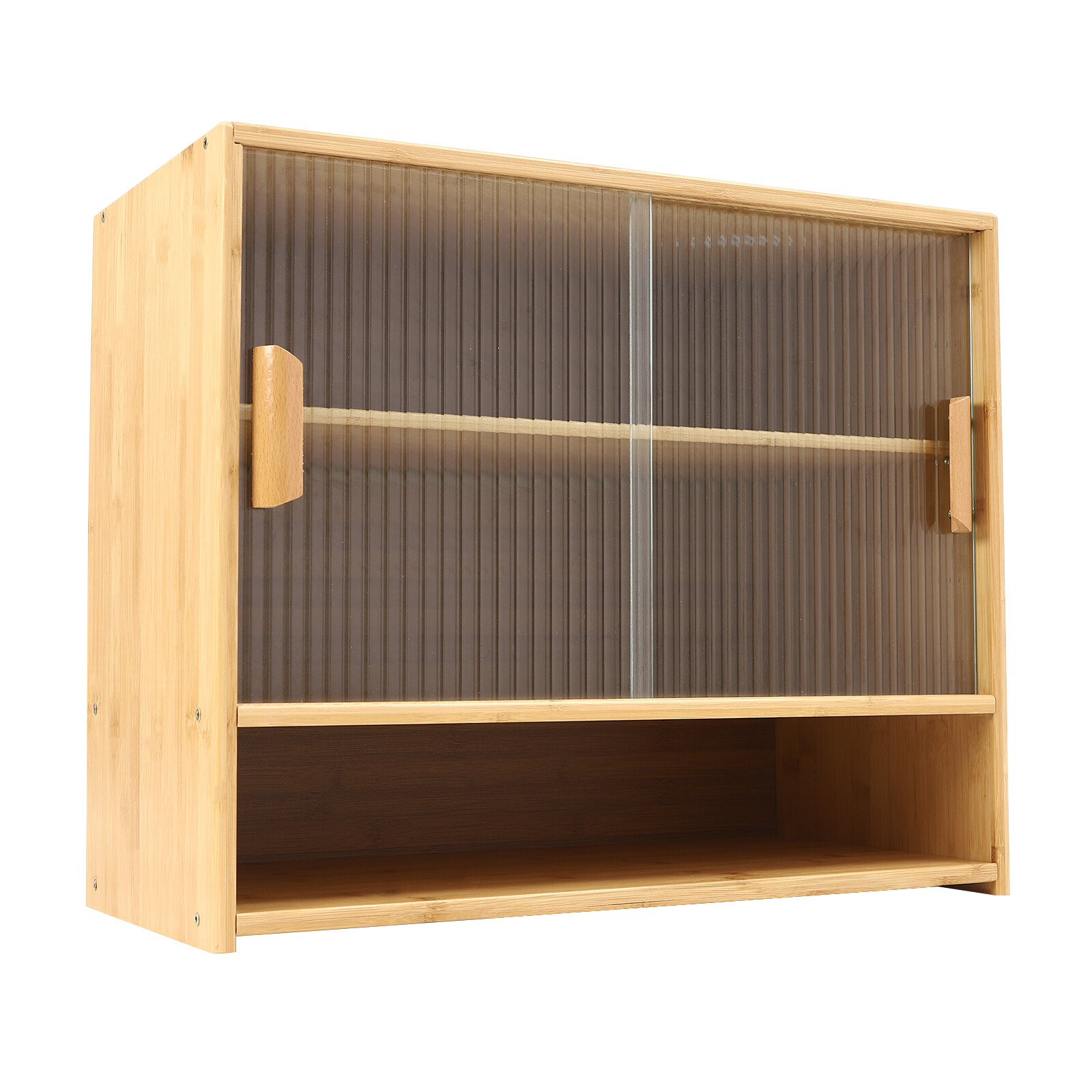 Small Bamboo Kitchen Pantry Sideboard Freestanding Countertop Storage Cabinet US