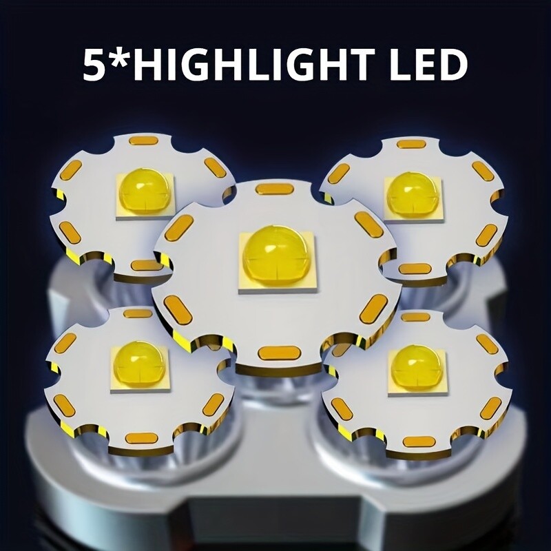 Super Bright LED Torch Flashlight+USB Rechargeable Tactical Camping Outdoor Lamp