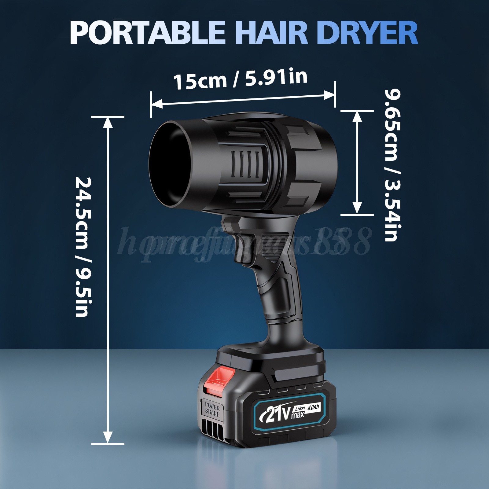 Electric Cordless Leaf Blower 80,000PM Handheld Leaf Blower 2X Battery & Charger