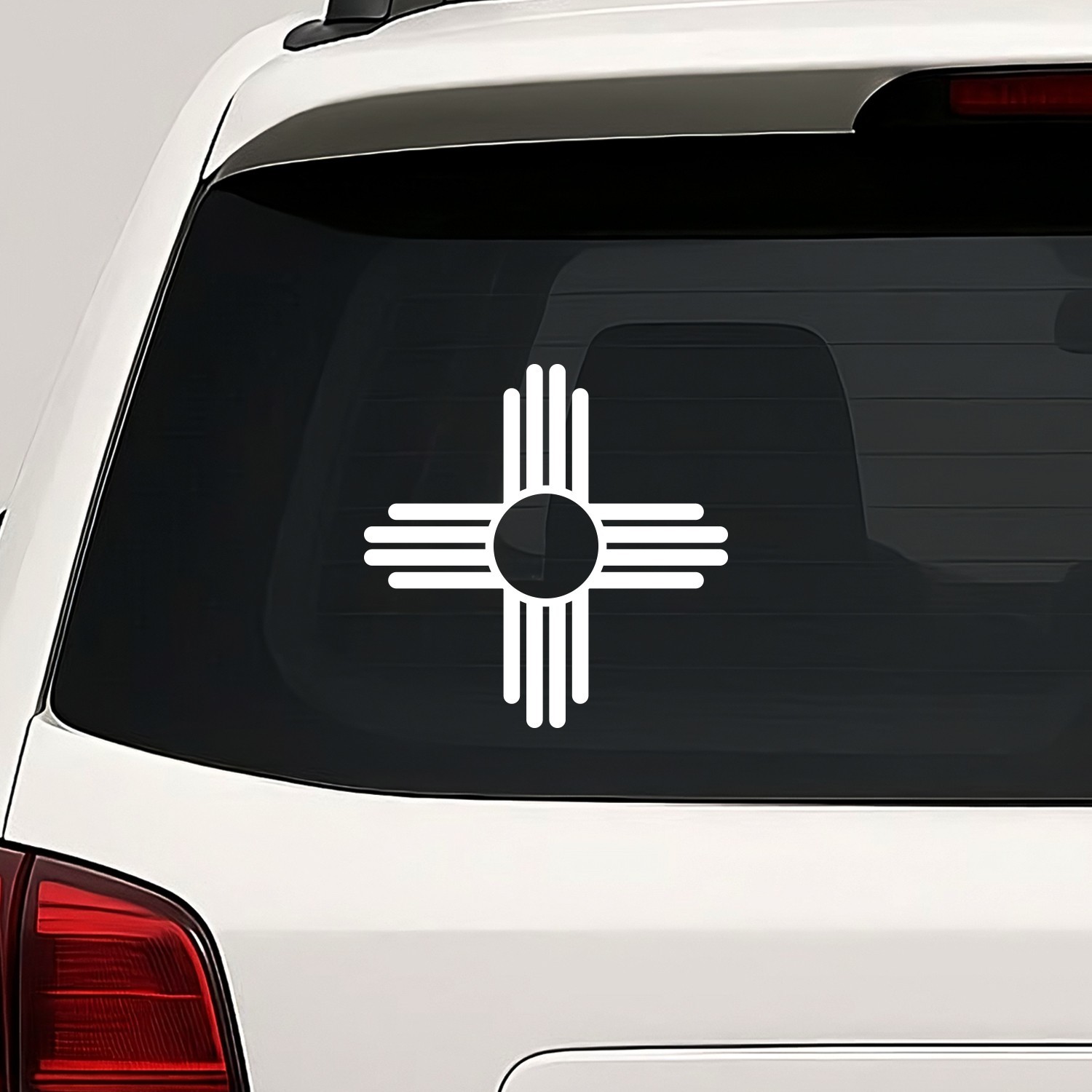 New Mexico Zia Symbol Vinyl Die Cut Decal Sticker – State Flag Sun