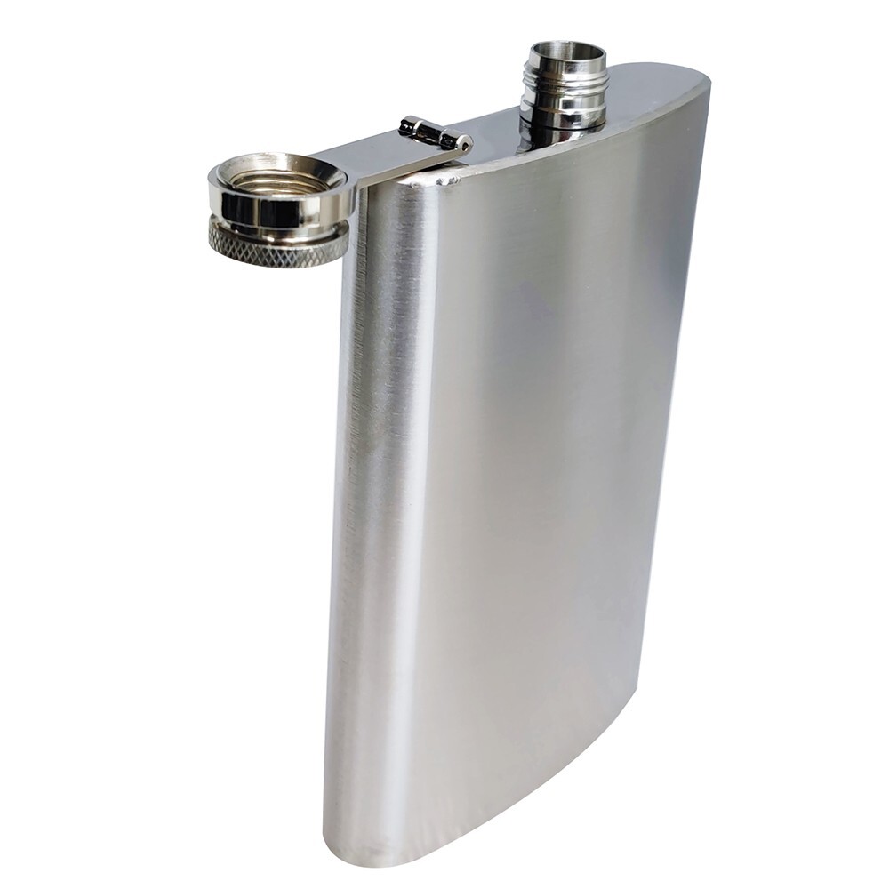 Portable Alcohol Pocket Flask Stainless Steel Wine Jug 10oz with Portable Funnel