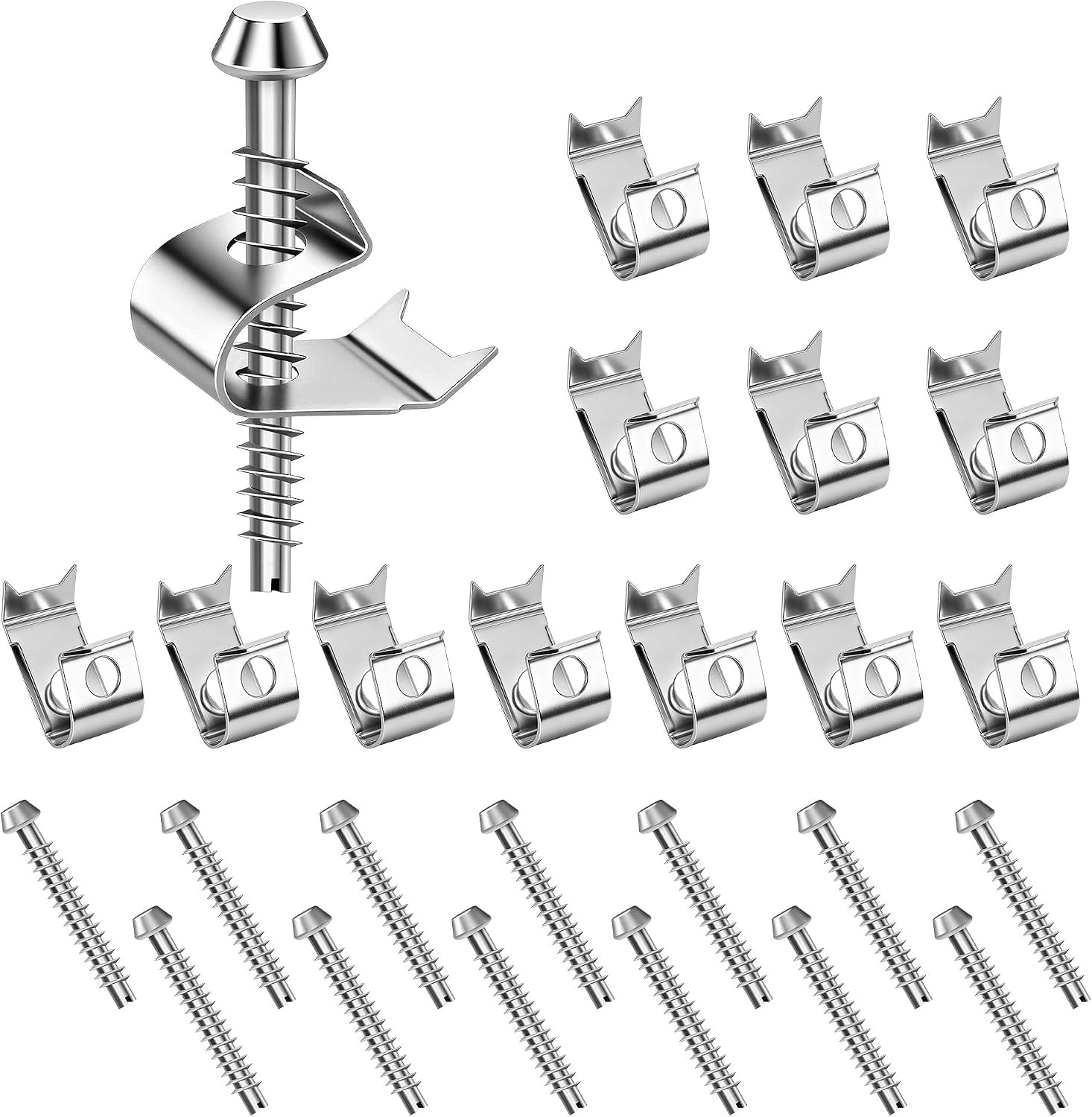 14 Pack Sink Clips Kit, Undermount Sink Clips Compatible with Moen/Elkay Bathroo