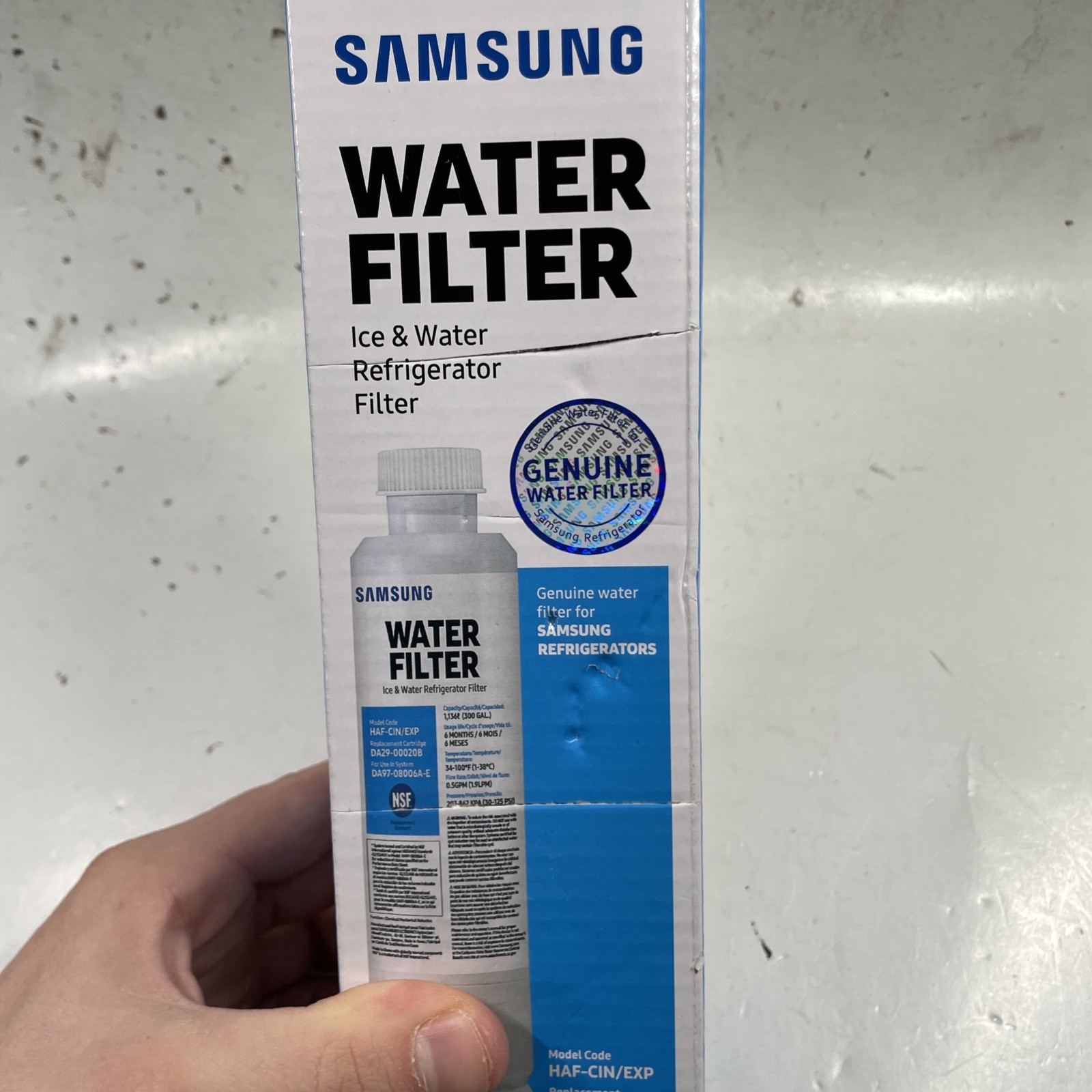 Lot Of 2 Genuine Samsung DA29-00020B HAF-CIN/EXP fridge water filter