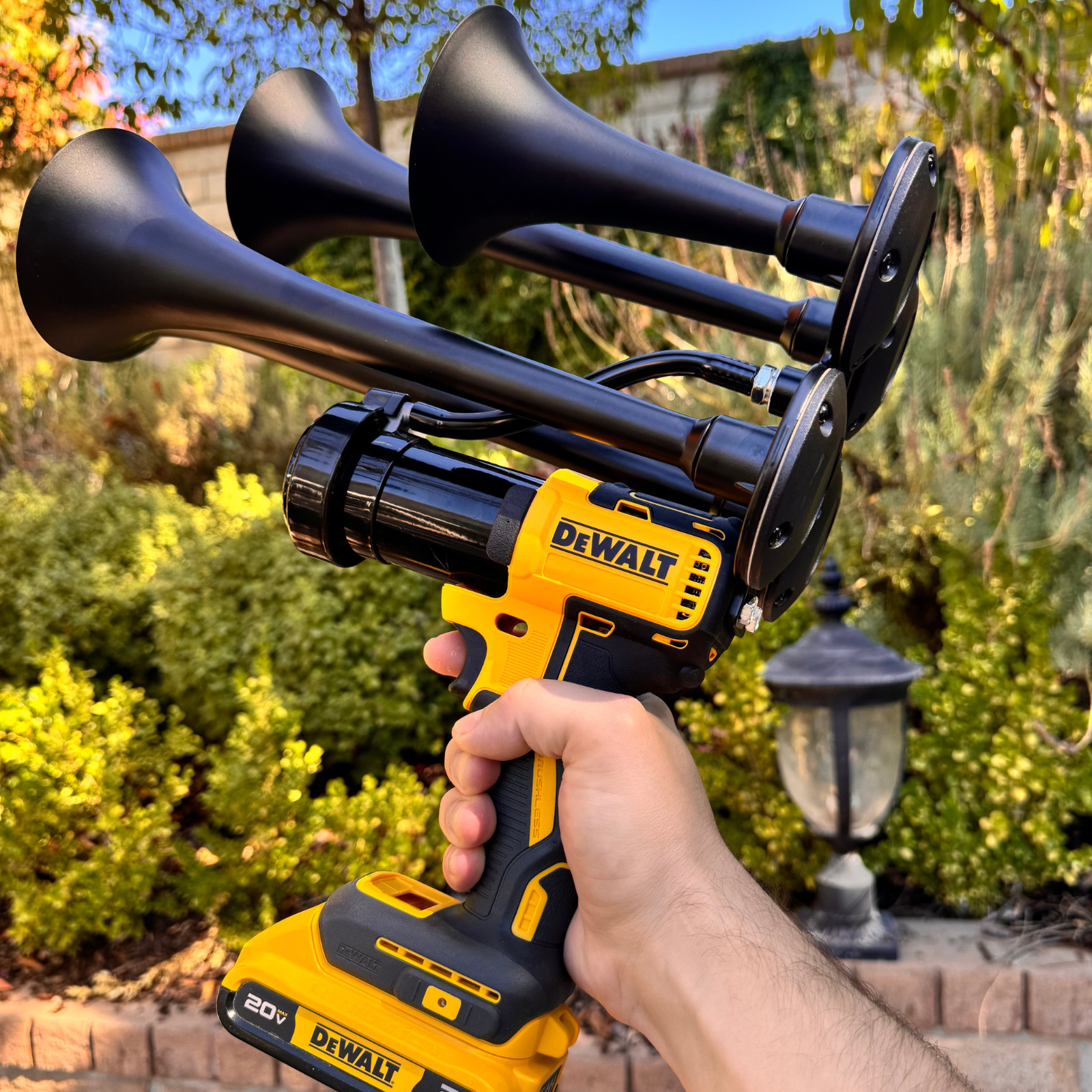 DeWalt 20V Impact Drill Train Air Horn + Remote Control | Assembled in the USA