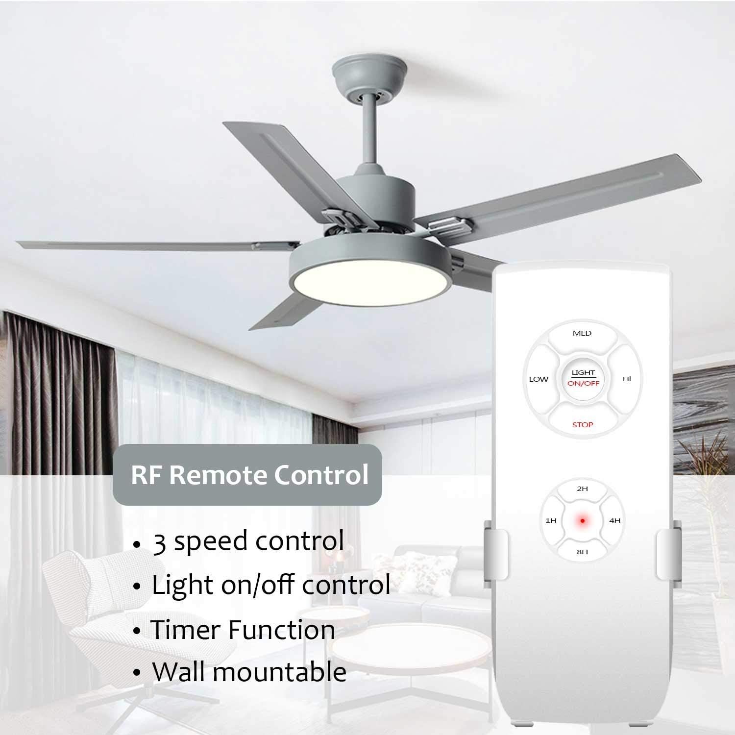Universal Wireless Remote Control and Receiver Kits for Ceiling Fan Lamp Home