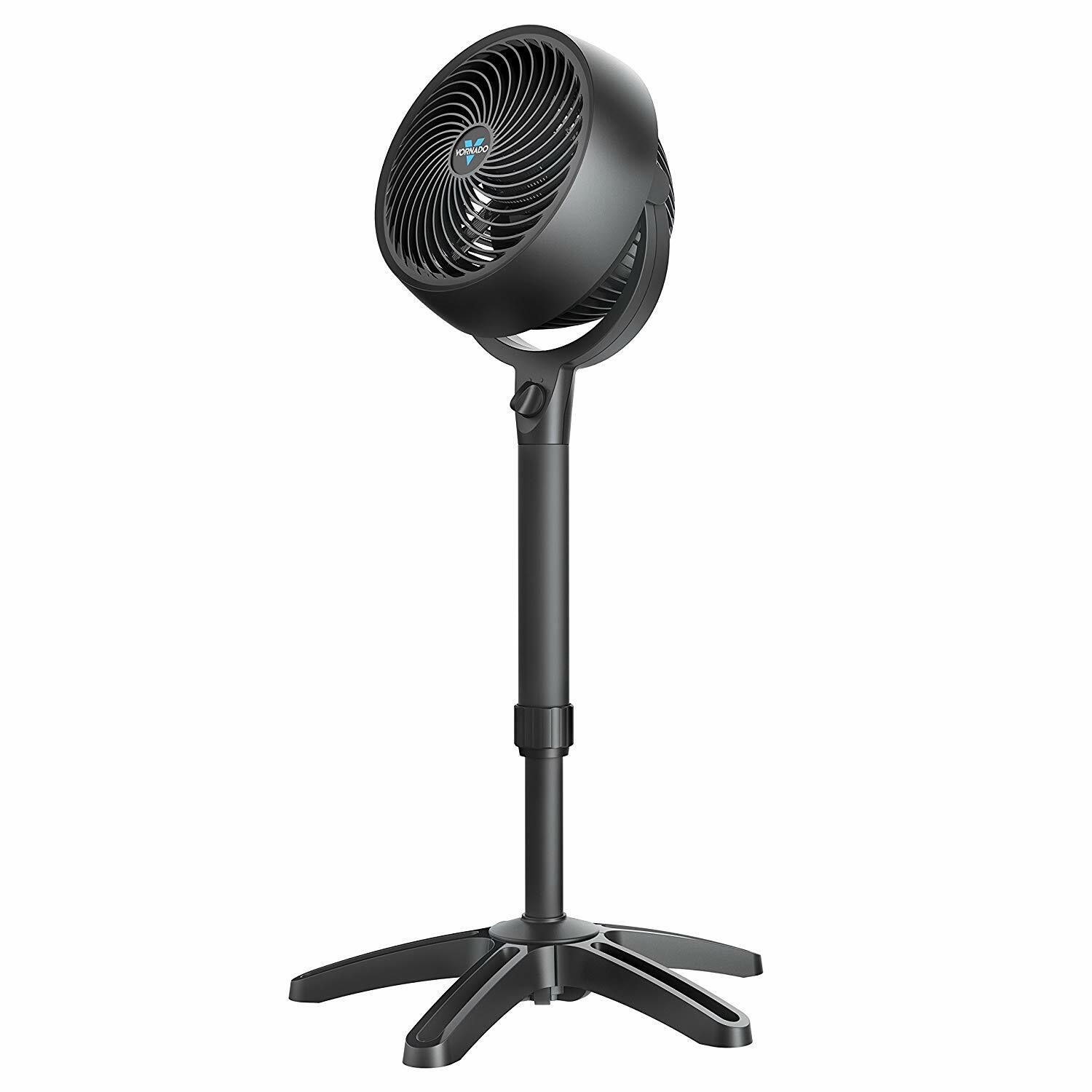 Vornado 683 Medium 3-Speed Pedestal Whole Room Air Circulator Fan – Black