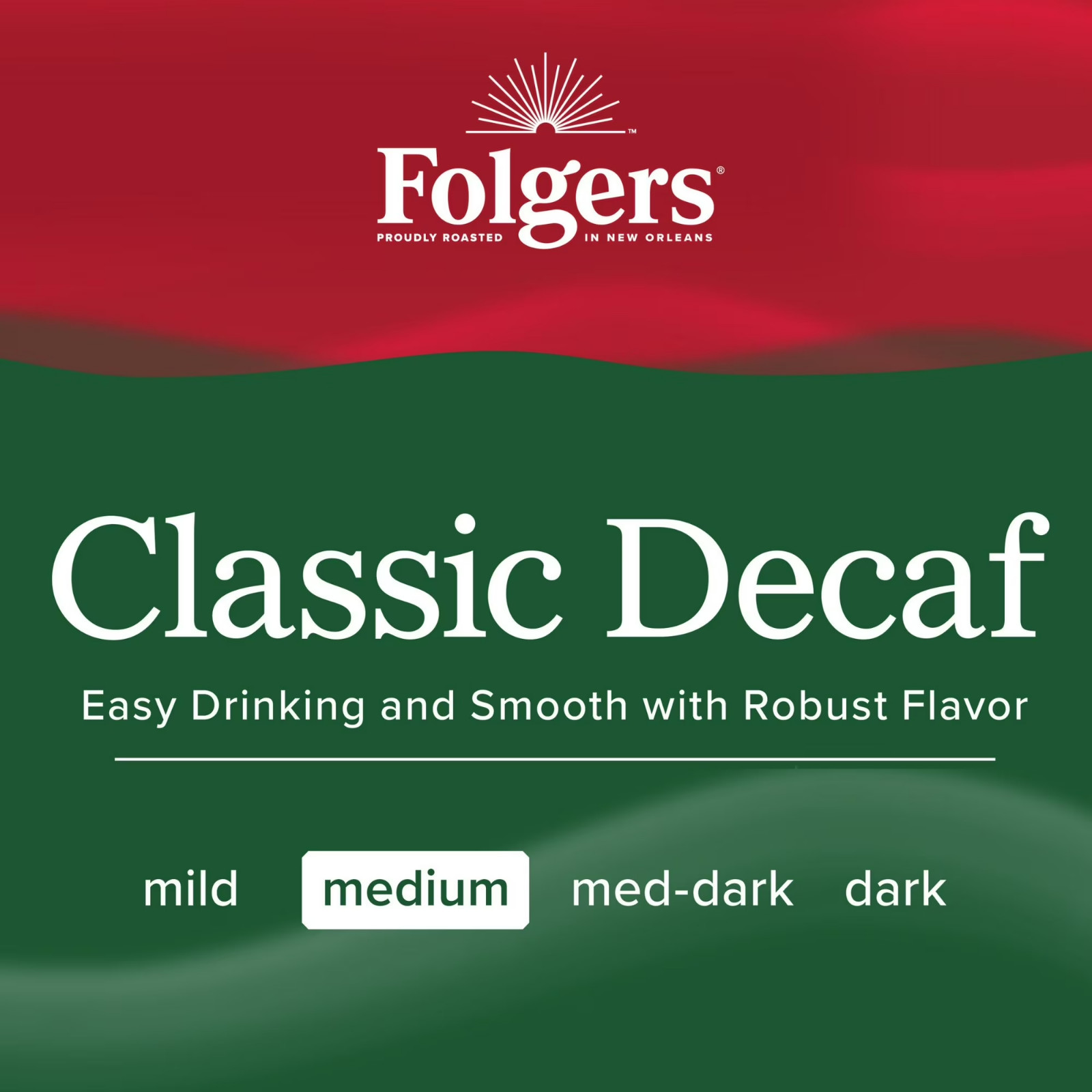 Folgers Classic Decaf Instant Coffee, 8-Ounce Jar NEW,