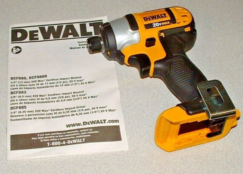DeWalt 20V 1/4″ Impact Driver DCF885 B 20 VOLT MAX Compact Cordless, Tool Only