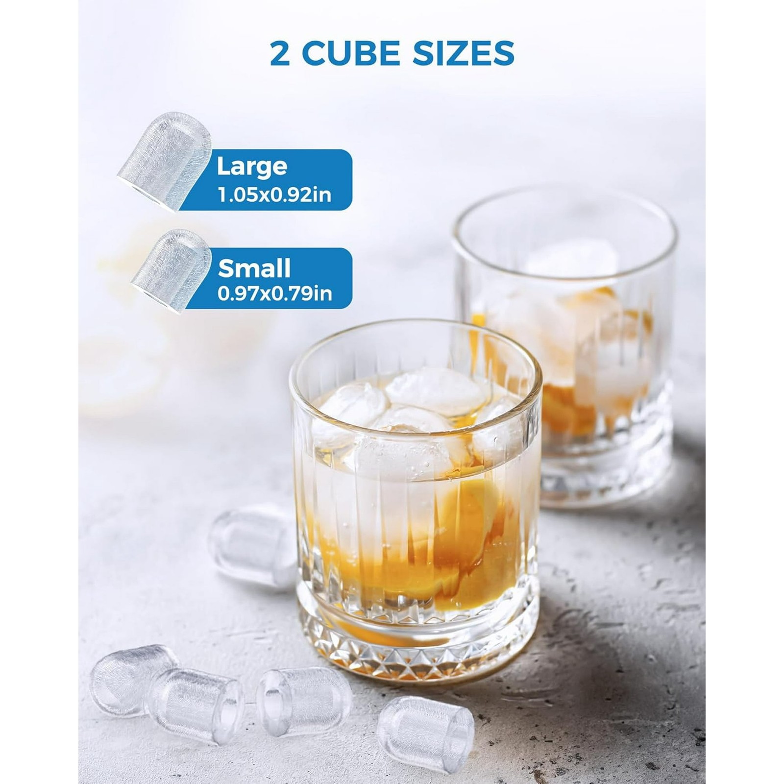Portable Ice Machine with Self-Cleaning, 26.5 lbs/24Hrs, 8 Ice Cubes in 6 Mins