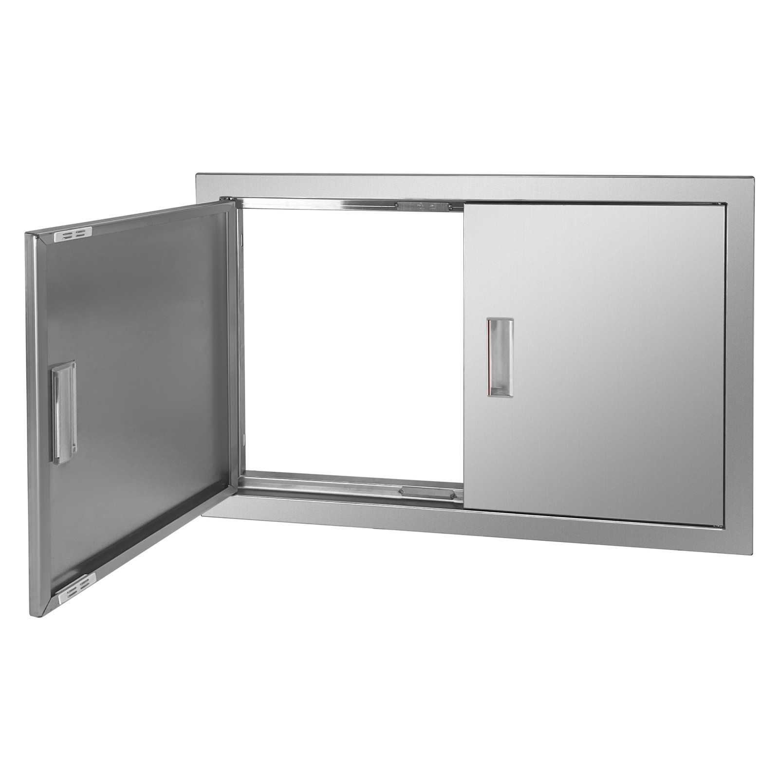 BBQ Access Door 28Wx19H Inch Double Outdoor Kitchen Stainless Steel Flush Mount