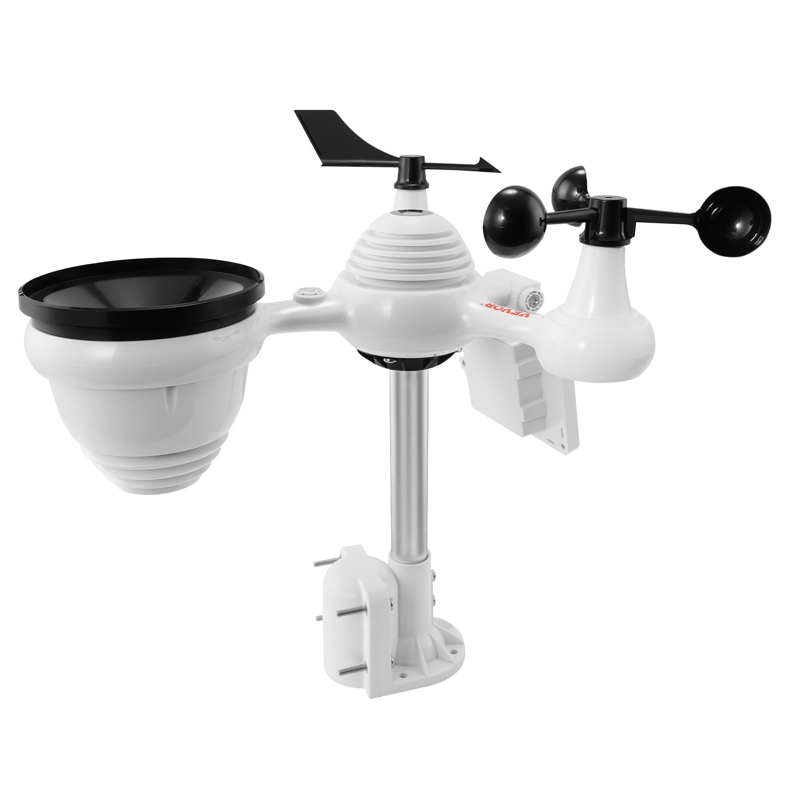 VEVOR 7-in-1 Wi-Fi Weather Station 7.5 in Color Display Wireless Outdoor Sensor
