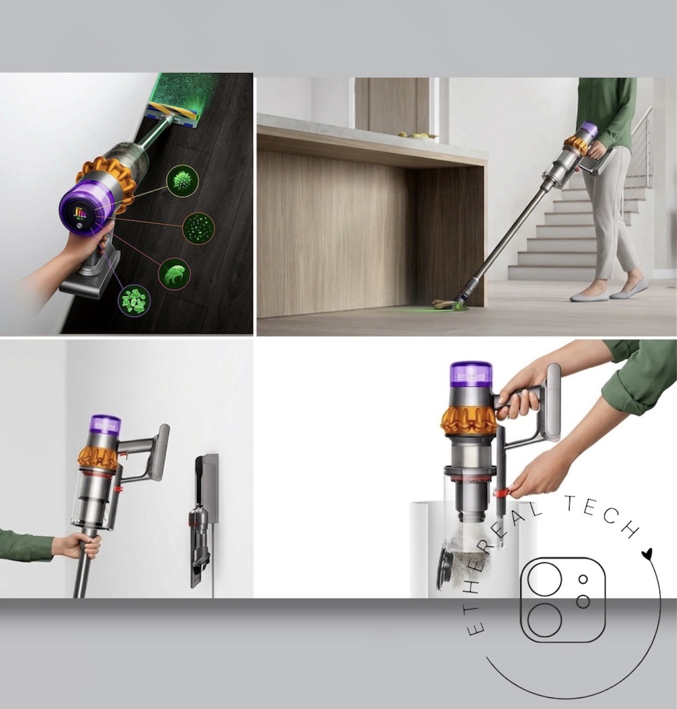 ✨Dyson V15 Detect Cordless Stick Vacuum Yellow/Nickel w/ 8 Accessories