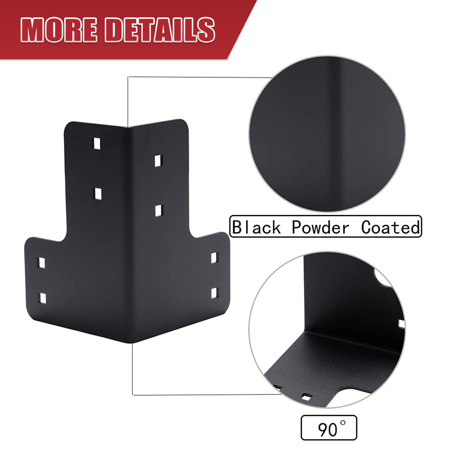 Steel Corner Brackets 8 Pcs Workbench Shop Table Kit Multi-Angle Joint Fastener