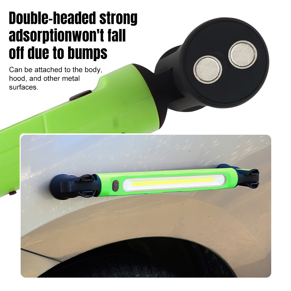 Under Hood Work Light Bar 3000LM LED Magnetic Light Bar with Hooks Rechargeable