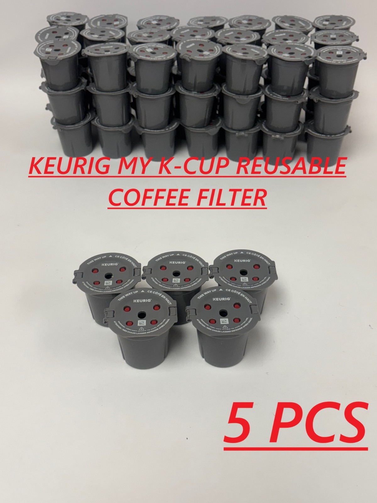 5 PCS KEURIG -Extra My K-Cup Universal Reusable Filter NEW