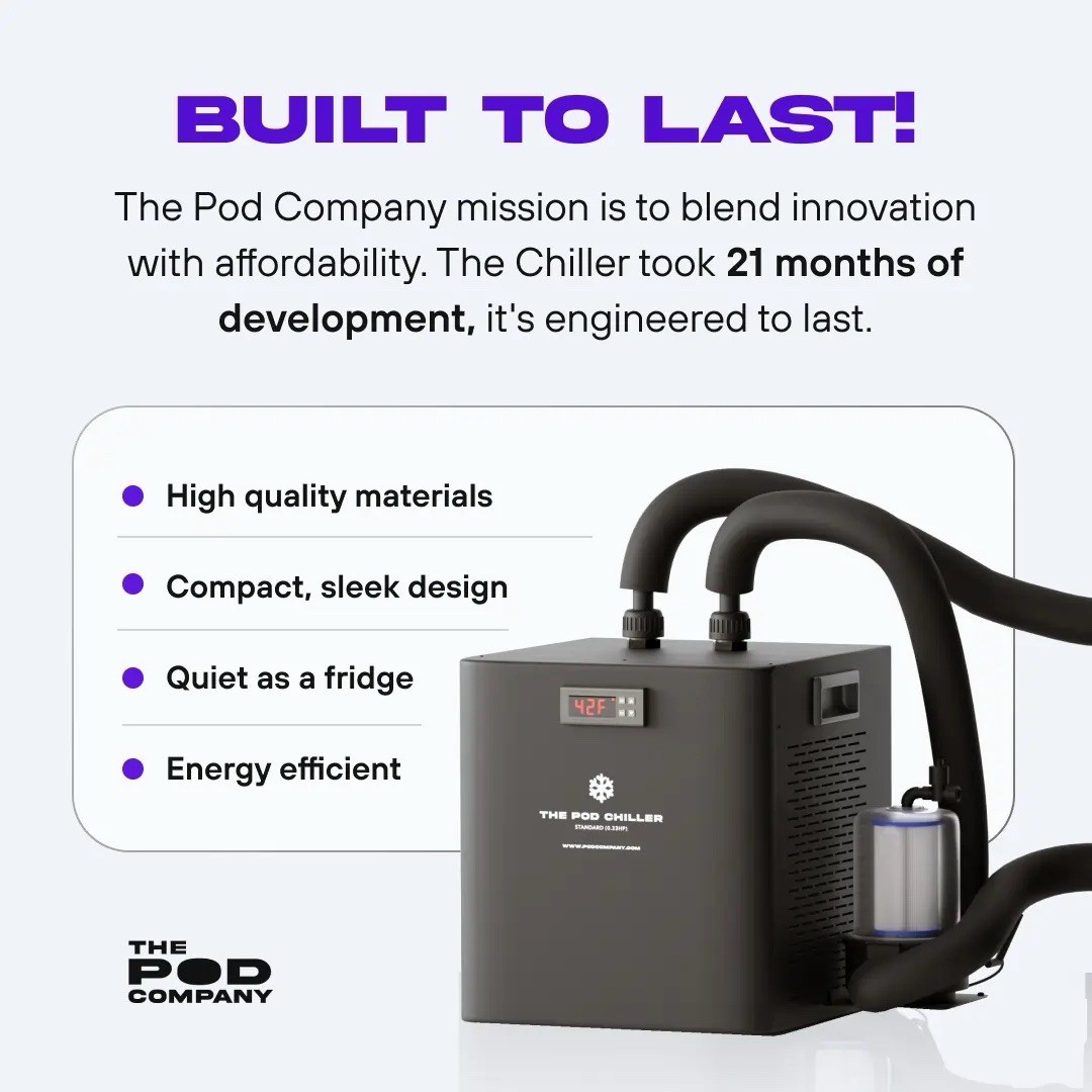 The Pod Chiller Indoor & Outdoor Standard Black Water Chiller