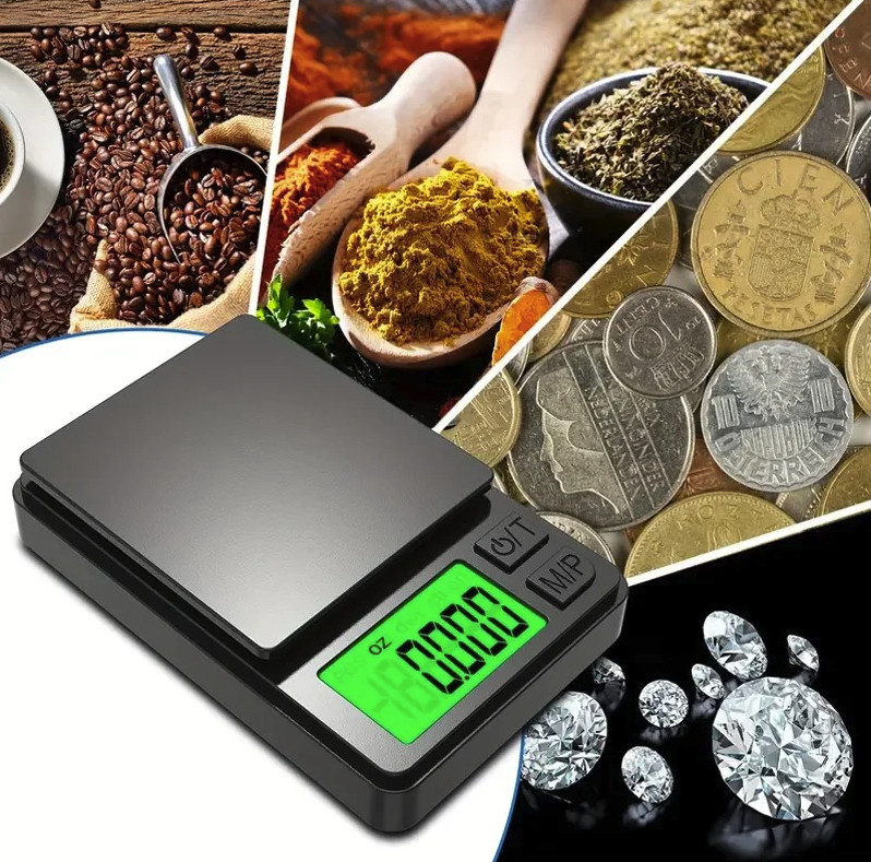1pc Digital Pocket Scale 1000g 0.1g Mini Gram Jewelry Food Scale – NEW