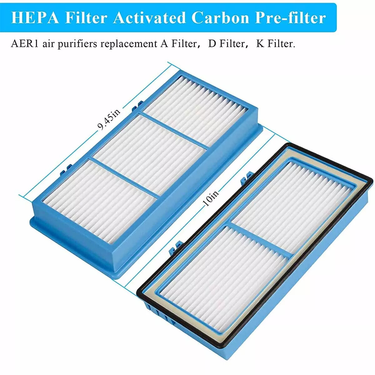 Replacement Filters for Holmes AER1 HEPA Type Total Air Filter Replace Filters