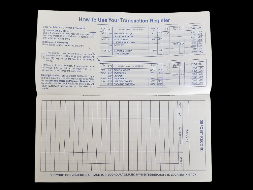1 Checkbook Transaction Registers 2025 2026 2027 Calendar Check Book Register
