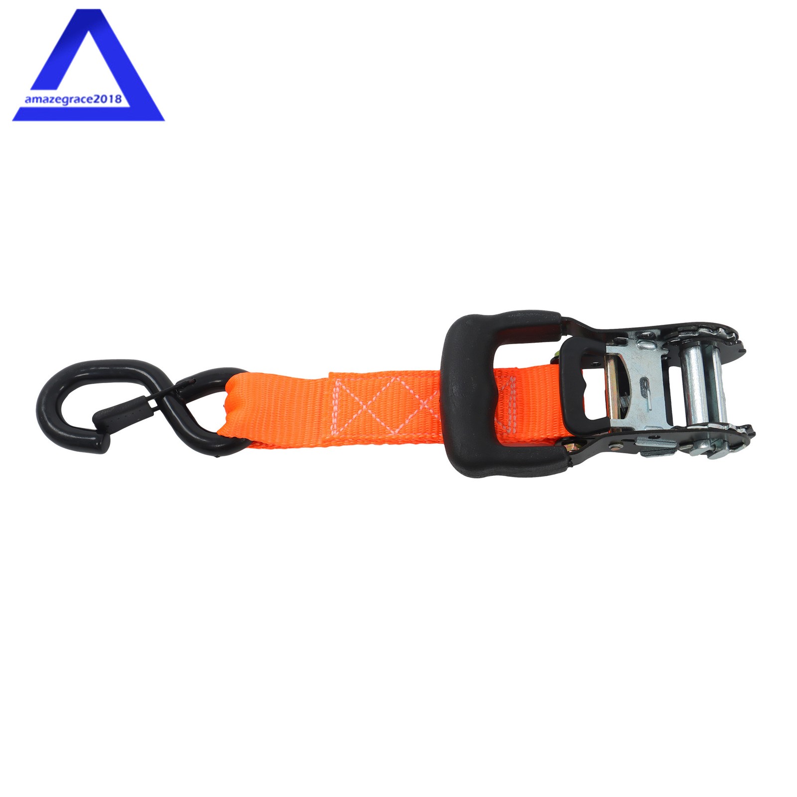 4Pack 1.6″ × 8 Feet Heavy Duty Tie Downs 5208Lbs Ratchet Straps W/ S Hook Orange