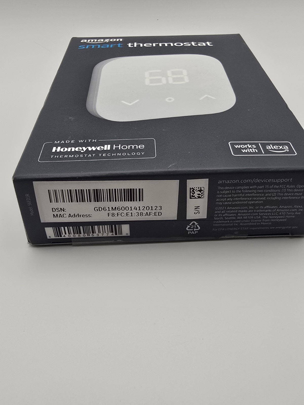 Amazon Alexa Honeywell Smart Thermostat Works With ALEXA SEALED FASTShipping New